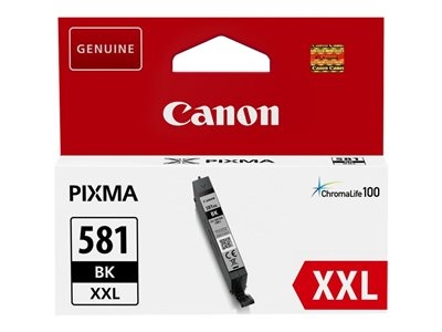 Canon CLI-581BK XXL - Taille XXL - noir - original - réservoir d'encre - pour PIXMA TS6251, TS6350, TS6351, TS705, TS8251, TS8252, TS8350, TS8352, TS9550, TS9551
