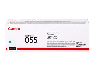 Canon 055 - Cyan - original - cartouche de toner - pour imageCLASS LBP664, MF745; i-SENSYS LBP663, LBP664, MF742, MF744, MF746; Satera LBP662