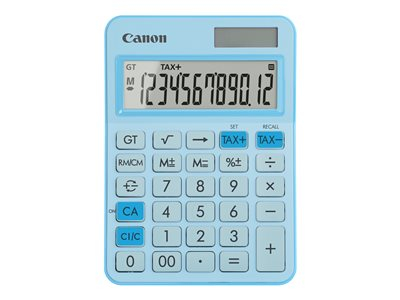 Canon LS-125KB - Calculatrice de bureau - 12 chiffres - panneau solaire, pile - bleu