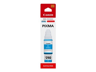 Canon GI 590 C - 70 ml - cyan - original - recharge d'encre - pour PIXMA G1500, G1501, G1510, G2500, G2501, G2510, G3500, G3501, G3510, G4410, G4500, G4511