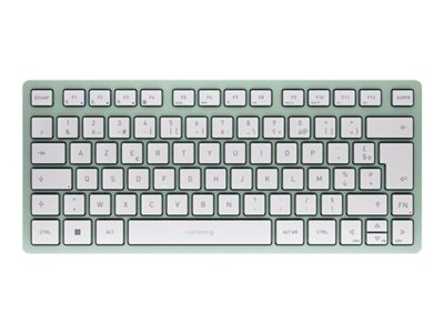 CHERRY KW 7100 Mini - Clavier - sans fil - Bluetooth 5.1 - AZERTY - Français - commutateur : CHERRY SX - vert agave - emballage sans plastique
