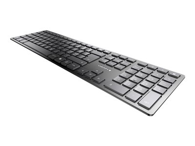 CHERRY KW 9100 SLIM - Clavier - sans fil - 2.4 GHz, Bluetooth 4.0 - Pan Nordic - commutateur : CHERRY SX - noir, argent