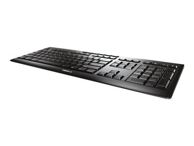 CHERRY STREAM CLAVIER SANS FIL - Clavier - sans fil - 2.4 GHz - International US - commutateur : CHERRY SX - noir