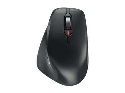 CHERRY STREAM MOUSE COMFORT - Souris - ergonomique - pour droitiers - optique - 6 boutons - sans fil - 2.4 GHz - récepteur sans fil USB - noir