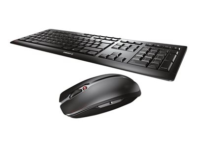 CHERRY STREAM DESKTOP - Ensemble clavier et souris - sans fil - 2.4 GHz - Belge - commutateur : CHERRY SX - noir