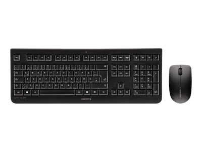 CHERRY DW 3000 - Ensemble clavier et souris - sans fil - 2.4 GHz - Espagnol - commutateur : CHERRY LPK - noir