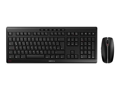 CHERRY STREAM DESKTOP - Ensemble clavier et souris - sans fil - 2.4 GHz - Pan Nordic - commutateur : CHERRY SX - noir