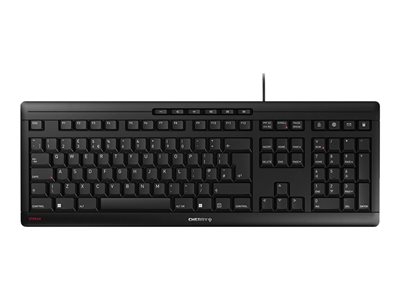 CHERRY STREAM CLAVIER - Clavier - USB - R.-U. - commutateur : CHERRY SX - noir