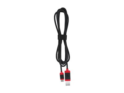 CHERRY - Câble USB - USB (M) pour USB-C (M) - USB 2.0 - 1.5 m - câble tressé - noir