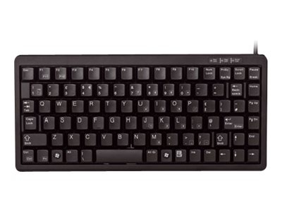 CHERRY Compact-Keyboard G84-4100 - Toetsenbord - PS/2, USB - Zwitsers - toetsschakelaar: CHERRY ML - zwart