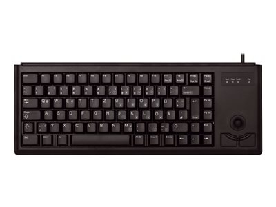 CHERRY Compact-Keyboard G84-4400 - Clavier - PS/2 - US - noir