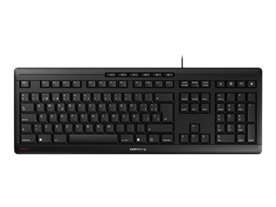 CHERRY STREAM CLAVIER - Clavier - USB - Espagnol - commutateur : CHERRY SX - noir