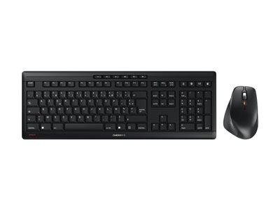 CHERRY STREAM DESKTOP COMFORT - Ensemble clavier et souris - 100% - full size - sans fil - 2.4 GHz - AZERTY - Français - commutateur : CHERRY SX - gris noir