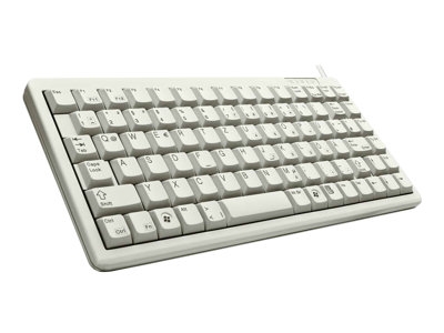 CHERRY Compact-Keyboard G84-4100 - Clavier - PS/2, USB - Français - gris clair