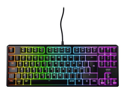 CHERRY XTRFY K4V2 - Clavier - mécanique, gaming, RGB - 80% - TKL - backlit - USB - QWERTY - R.-U. - commutateur : CHERRY MX2A Red - noir