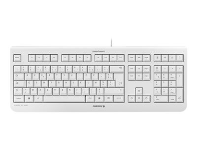 CHERRY STREAM CLAVIER - Clavier - USB - Français - commutateur : CHERRY SX - blanc grisé