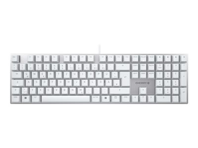 CHERRY KC 200 MX - Clavier - USB - QWERTZ - Allemand - commutateur : CHERRY MX2A Brown - blanc - emballage sans plastique