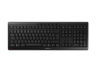CHERRY STREAM CLAVIER SANS FIL - Clavier - sans fil - 2.4 GHz - Tchèque - commutateur : CHERRY SX - noir