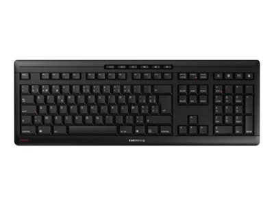 CHERRY STREAM CLAVIER SANS FIL - Clavier - sans fil - 2.4 GHz - Français - commutateur : CHERRY SX - noir