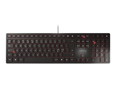 CHERRY KC 6000 SLIM - Clavier - USB - Pan Nordic - commutateur : CHERRY SX - noir