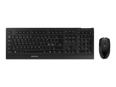 CHERRY B.UNLIMITED 3.0 - Ensemble clavier et souris - sans fil - 2.4 GHz - Nordique - commutateur : CHERRY SX - noir