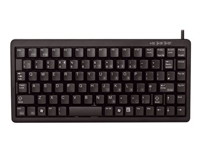 CHERRY Compact-Keyboard G84-4100 - Clavier - PS/2, USB - Pan Nordic - noir