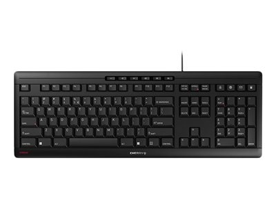 CHERRY STREAM CLAVIER - Clavier - USB - QWERTY - Anglais - commutateur : CHERRY SX - noir
