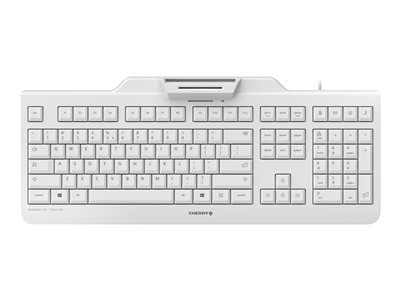 CHERRY KC 1000 SC - Clavier - USB - É.-U./Europe - commutateur : CHERRY LPK - gris pâle