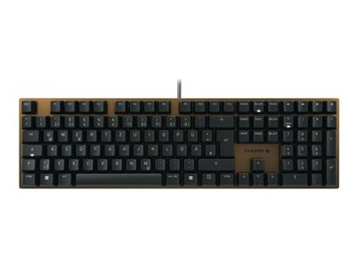 CHERRY KC 200 MX - Clavier - USB - QWERTZ - Allemand - commutateur : CHERRY MX2A Silent Red - noir, bronze