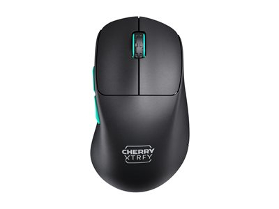 CHERRY Xtrfy M64 - Souris - ergonomique - optique - 5 boutons - sans fil - 2.4 GHz - récepteur sans fil USB - noir