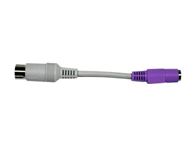 CHERRY - Adaptateur de clavier - DIN 5 broches (M) pour PS/2 (F) - gris, violet