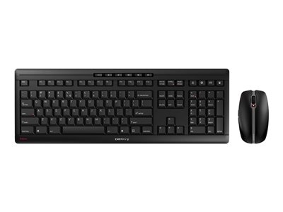 CHERRY STREAM DESKTOP RECHARGE - Ensemble clavier et souris - sans fil - 2.4 GHz - QWERTY - US avec le symbole de l'euro - commutateur : CHERRY SX - noir