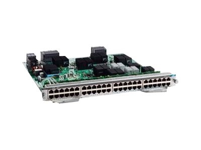 Cisco Catalyst 9400 Series Line Card - Commutateur - 24 x 100/1000/2.5G/5G/10GBase-T (UPOE) + 24 x 10/100/1000 (UPOE) - Module enfichable - UPOE (pack de 2) - pour P/N: C9407R-96U-BNDL-1E, C9410R-96U-BNDL-1A, C9410R-96U-BNDL-1E, C9410R-96UBNDLA-RF