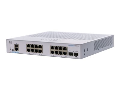 Cisco Business 350 Series CBS350-16T-E-2G - Commutateur - C3 - Géré - 16 x 10/100/1000 + 2 x Gigabit SFP - Montable sur rack