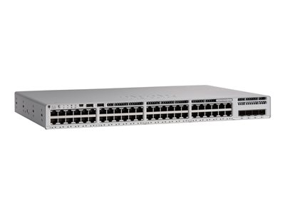 Cisco Meraki Catalyst 9200L-48P-4G - Commutateur - C3 - Géré - 48 x 10/100/1000Base-T (PoE+) + 4 x Gigabit SFP (liaison montante) - Montable sur rack - PoE+ (740 W) - AC