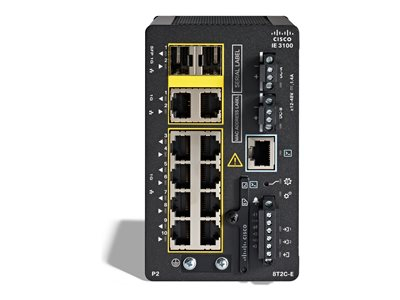 Cisco Catalyst IE3100 Rugged Series - Network Essentials - commutateur - Géré - 8 x 10/100/1000 (PoE+) + 2 x combinaison Gigabit SFP/RJ-45 - Montage sur rail DIN - PoE+ (240 W)