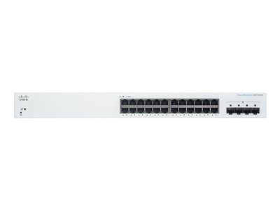Cisco Business 220 Series CBS220-24T-4G - Commutateur - intelligent - 24 x 10/100/1000 + 4 x Gigabit SFP (liaison montante) - Montable sur rack