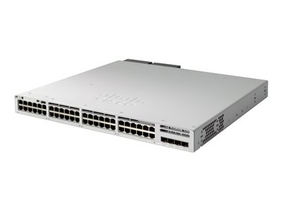 Cisco Catalyst 9300L - Network Essentials - commutateur - C3 - Géré - 48 x 10/100/1000 (PoE+) + 4 x SFP+ 10 Go (liaison montante) - Montable sur rack - PoE+ (505 W) - avec 1 an Network Essentials