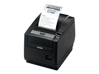 Citizen CT-S601II - Imprimante de reçus - thermique direct - Rouleau (8,25 cm) - 203 dpi - jusqu'à 220 mm/sec - outil de coupe - noir
