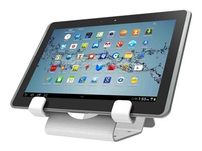 Compulocks - Pied - pour tablette - verrouillable - aluminium de haute qualité - blanc - montable en surface