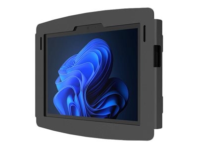 Compulocks Surface Go Space Enclosure Wall Mount - Boîtier - pour tablette - verrouillable - aluminium de haute qualité - noir - Taille d'écran : 10" - Interface de montage : 100 x 100 mm - montable sur mur - pour Microsoft Surface Go, Go 2, Go 3