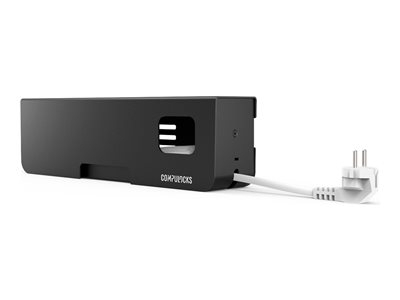 Compulocks Security Power Strip EU 5 plugs Black - Unité de distribution d'alimentation - sécurisé - Europe - noir