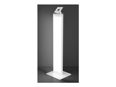 Compulocks - Pied - pour boîtier de tablette - marquable - métal - blanc - Taille d'écran : jusqu'à 24 pouces - posé sur le sol - avec Lighting Kit