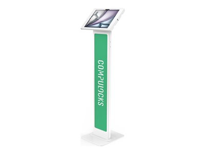Compulocks iPad Air M2 &amp; M3 13", Apex Enclosure Brandable Floor Stand - White - Pied - pour tablette - marquable - verrouillable - métal, polypropylène - blanc - Taille d'écran : 13" - Interface de montage : 100 x 100 mm - posé sur le sol - pour Apple 13-inch iPad Air (M2, M3)
