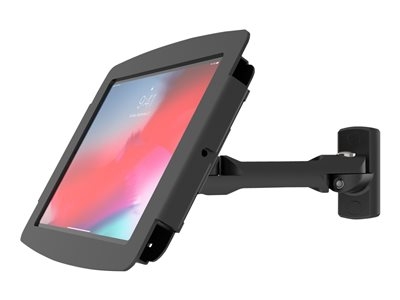 Compulocks iPad Pro 12.9" (3-6th Gen) Bras oscillant Articulé pivotant et boîtier Space - Boîtier - Anti-vol - pour tablette - verrouillable - aluminium de haute qualité - noir - Taille d'écran : 12.9" - montable sur mur, montable en surface, dessus de comptoir - pour Apple 12.9-inch iPad Pro