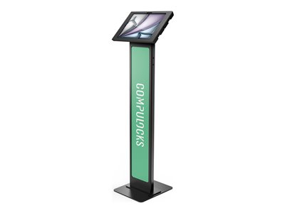 Compulocks iPad Air M2 &amp; M3 13", Apex Enclosure Brandable Floor Stand - Black - Pied - pour tablette - marquable - verrouillable - métal, polypropylène - noir - Taille d'écran : 13" - Interface de montage : 100 x 100 mm - posé sur le sol - pour Apple 13-inch iPad Air (M2, M3)
