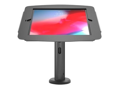 Compulocks iPad Pro 11" (1-4ème gén.) Boîtier Space et support inclinable Rise 8" - Kit de montage (enceinte, support de poteau) - pour tablette - aluminium de haute qualité - noir - Taille d'écran : 11" - pour Apple 11-inch iPad Pro (1ère génération, 2e génération, 3ème génération, 4ème génération)