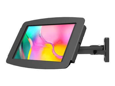 Compulocks Galaxy Tab A7 Lite 8.7" Bras oscillant Articulé pivotant et boîtier Space - Kit de montage (enceinte, support VESA à bras oscillant, matériel de fixation) - bras pivotant - pour tablette - verrouillable - aluminium de haute qualité - noir - Taille d'écran : 8.7" - montable sur mur, dessus de comptoir, montrable sur bureau - pour Samsung Galaxy Tab A7 Lite