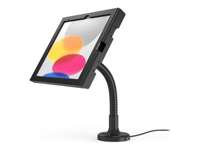 Compulocks iPad 10th-11th (A16) Gen Swell Enclosure Flex Arm Mount Black - Pied - pour tablette - boîtier à bascule - noir - Taille d'écran : 10.9" - montable en surface - pour Apple 10.9-inch iPad Air Wi-Fi, Wi-Fi + Cellular