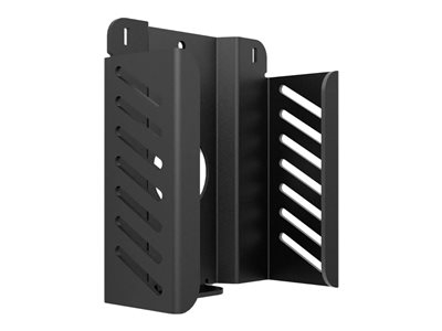 Compulocks Support de sécurité Apple TV (4e, 4k 1-2e génération) (2018-2021) avec câbleantivol a cle noir - Kit de montage (support de protection, verrouillage de câble, ensemble de tête de verrouillage) - Ventilé - pour boîtier de média - verrouillable - aluminium de haute qualité - Interface de montage : 75 x 75 mm - pour Apple TV 4K (1st gen, 2nd gen), HD (3rd gen, 4th gen)